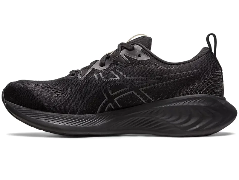 Asics Men's GEL-Cumulus 25 Running Shoes Black/Gunmetal-1
